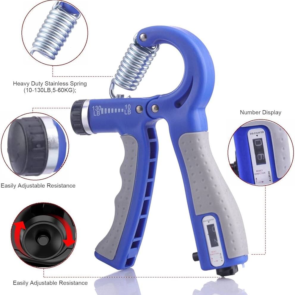 Adjustable Hand Gripper With Digital Counting